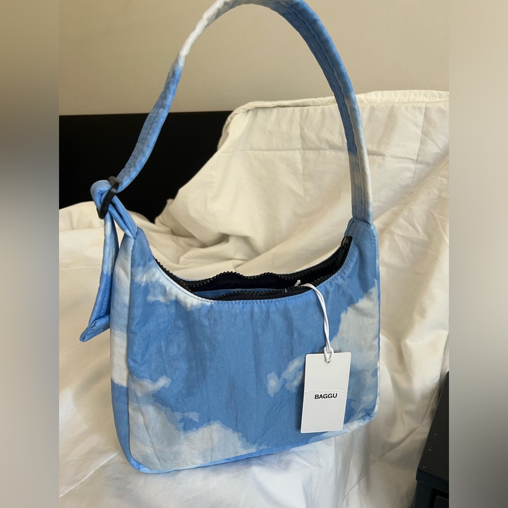 ✨SOLD✨Mini Nylon Shoulder Bag in Clouds